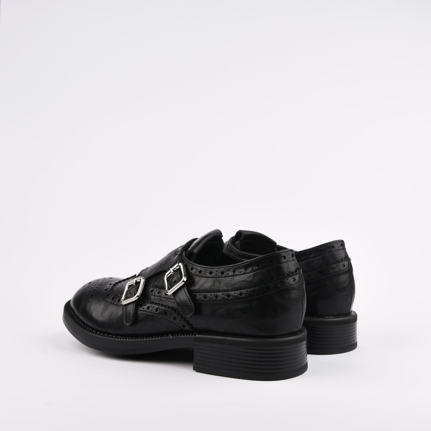 Shalapi oxford loafers shoes for women in black