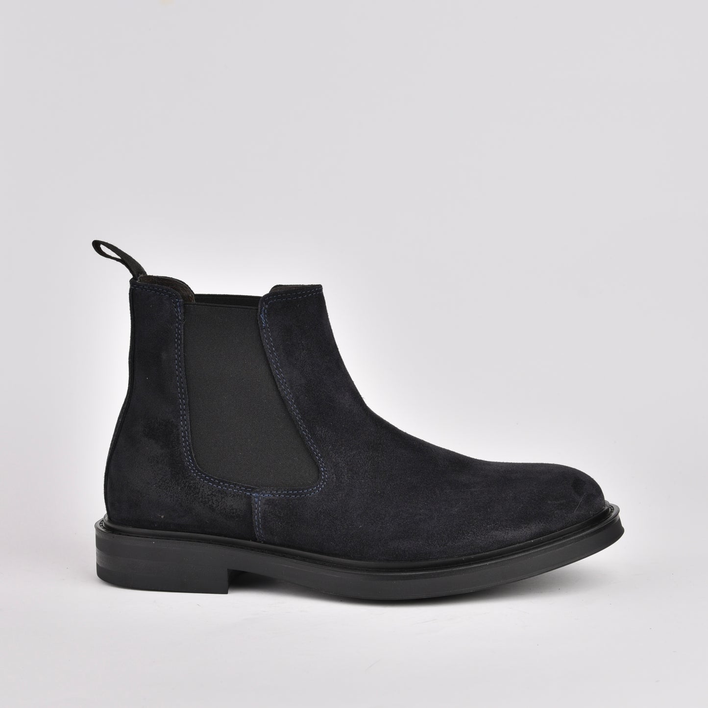 Kebo genuine leather Chelsea Boots for men in suede Navy Blue