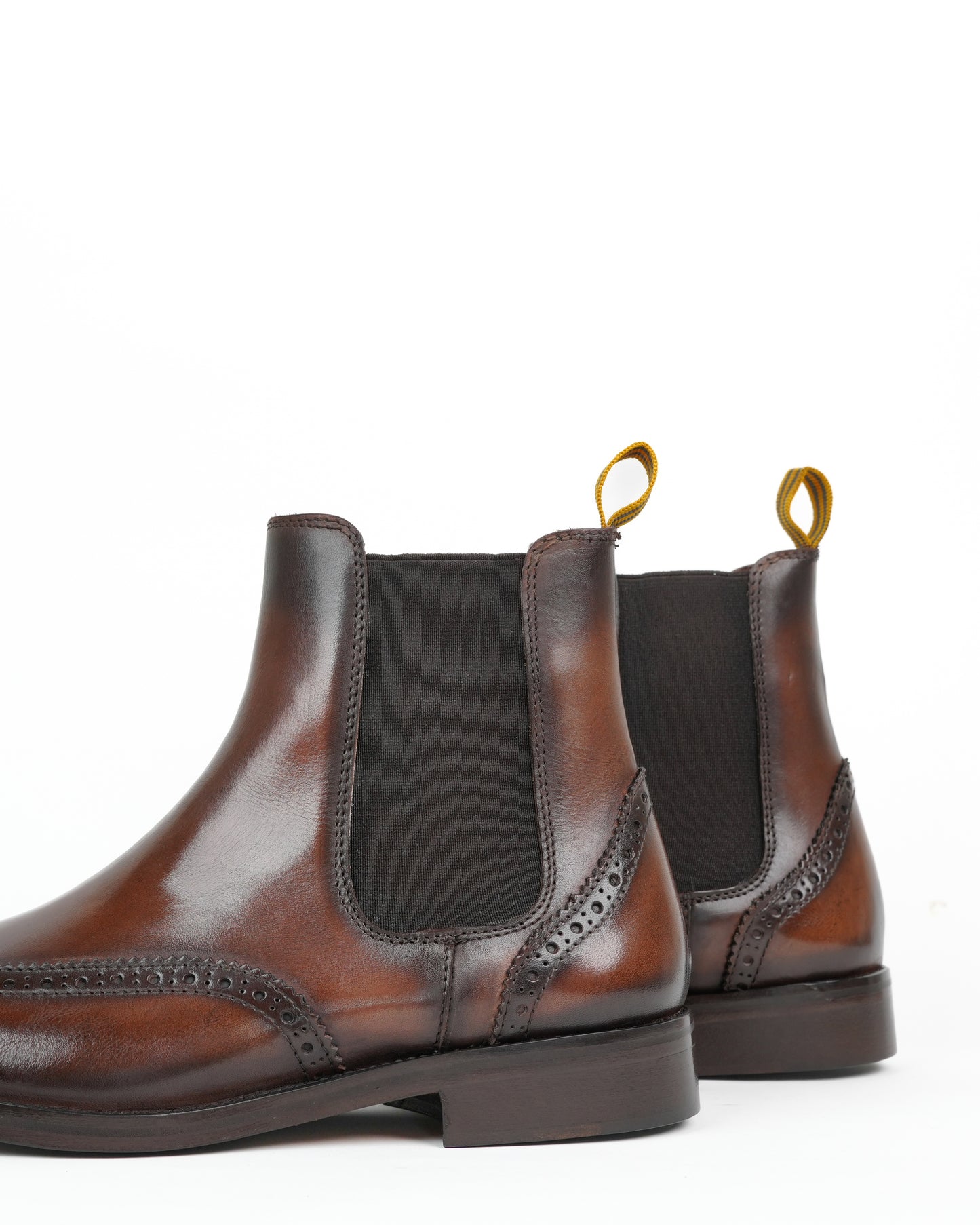 Shalapi oxford boots for men in brown