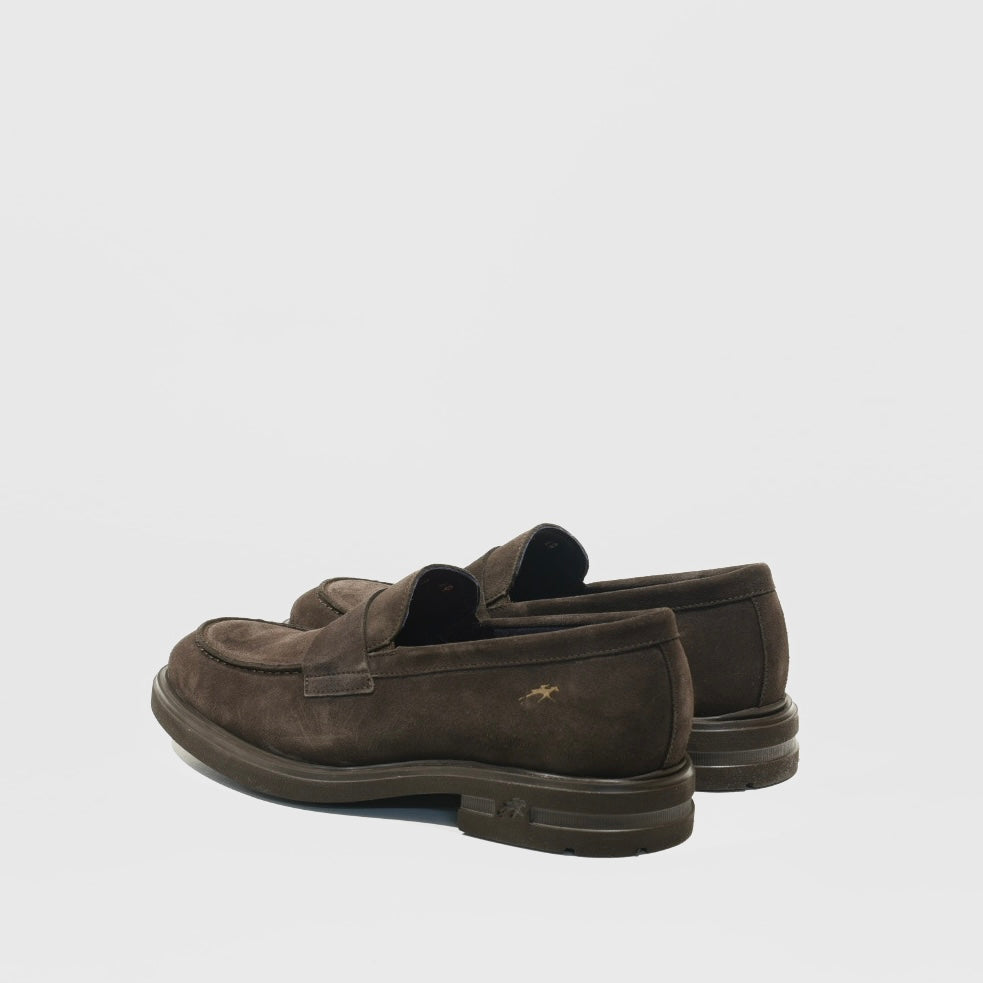 Fluchos Spanish loafers for men in suede brown