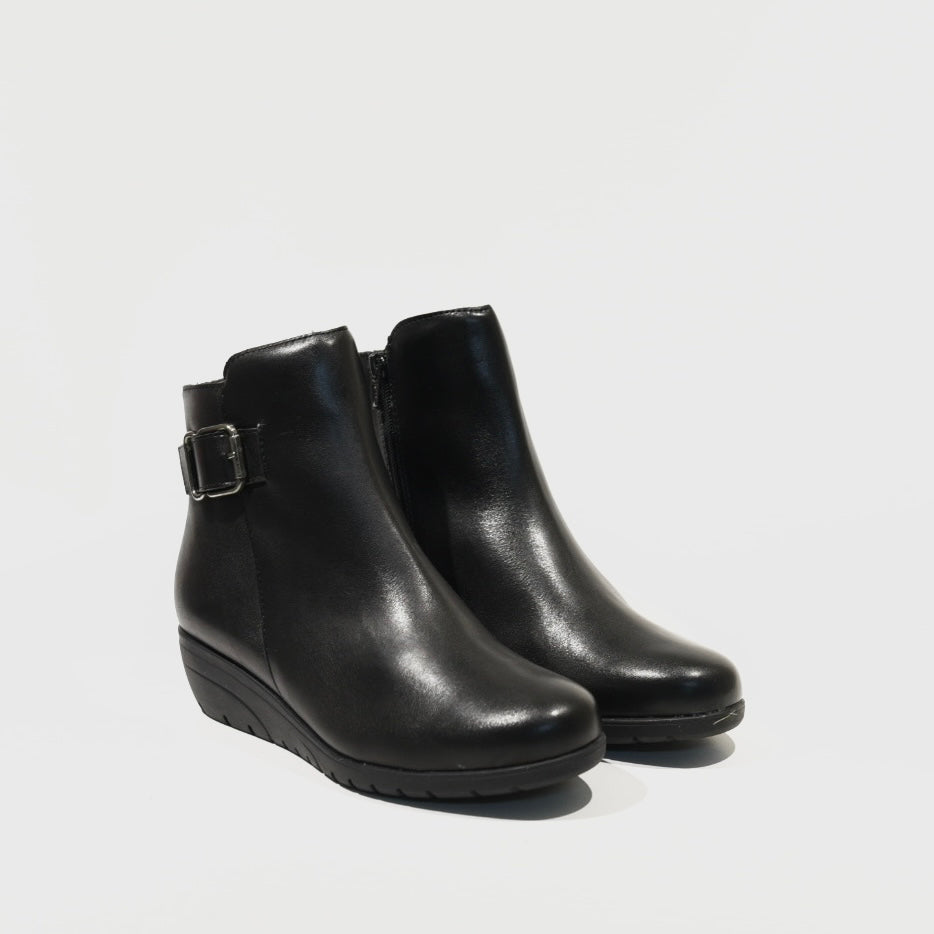 Pitillos 100% Genuine Leather Spanish Boots in Black for women