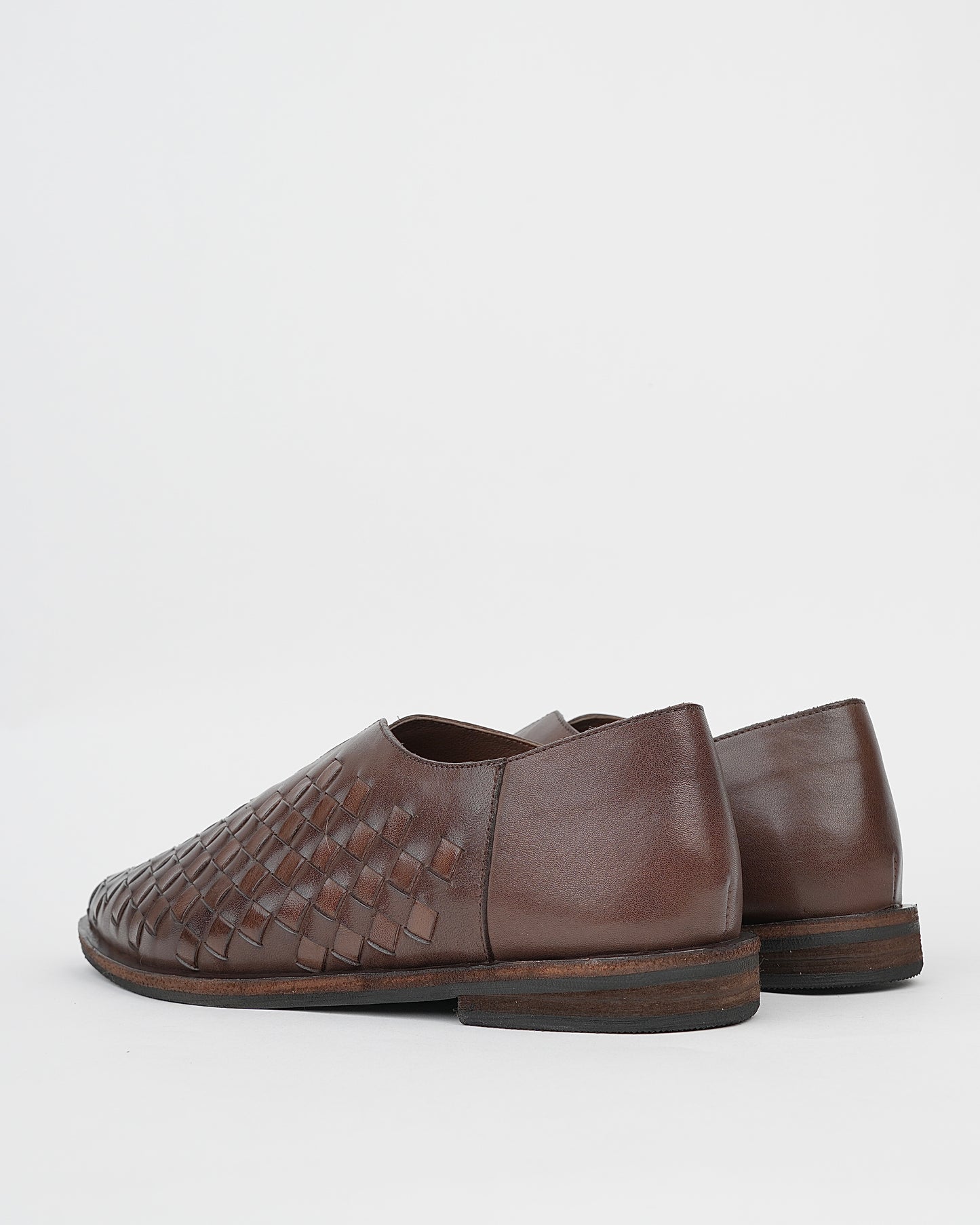Shalapi loafers guanine leather for women in brown