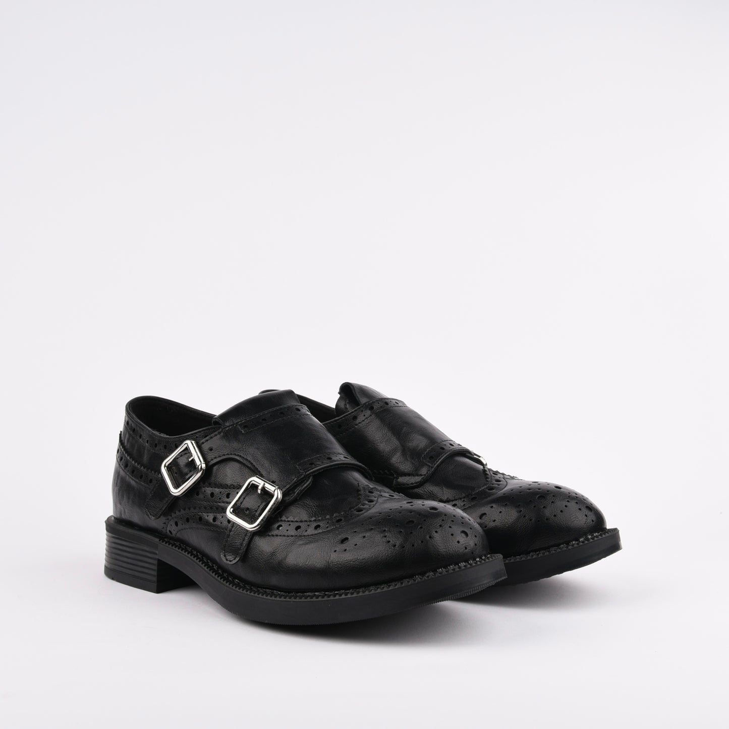 Shalapi oxford loafers shoes for women in black