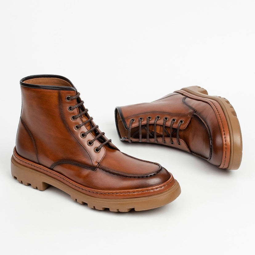 Calce spanish boots for men in Camel