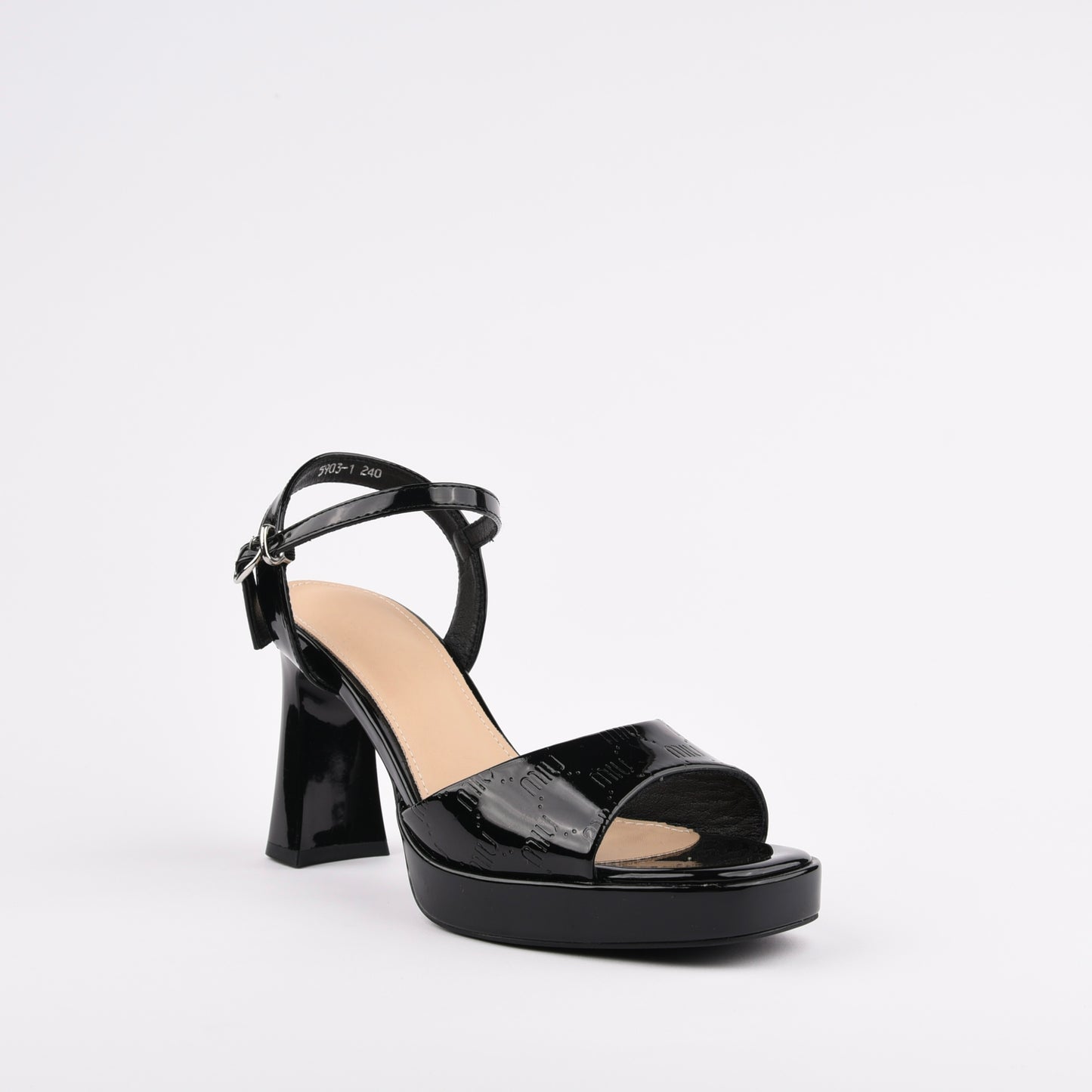 Shalapi Genuine Leather high Heel Classic sandals for women in Black