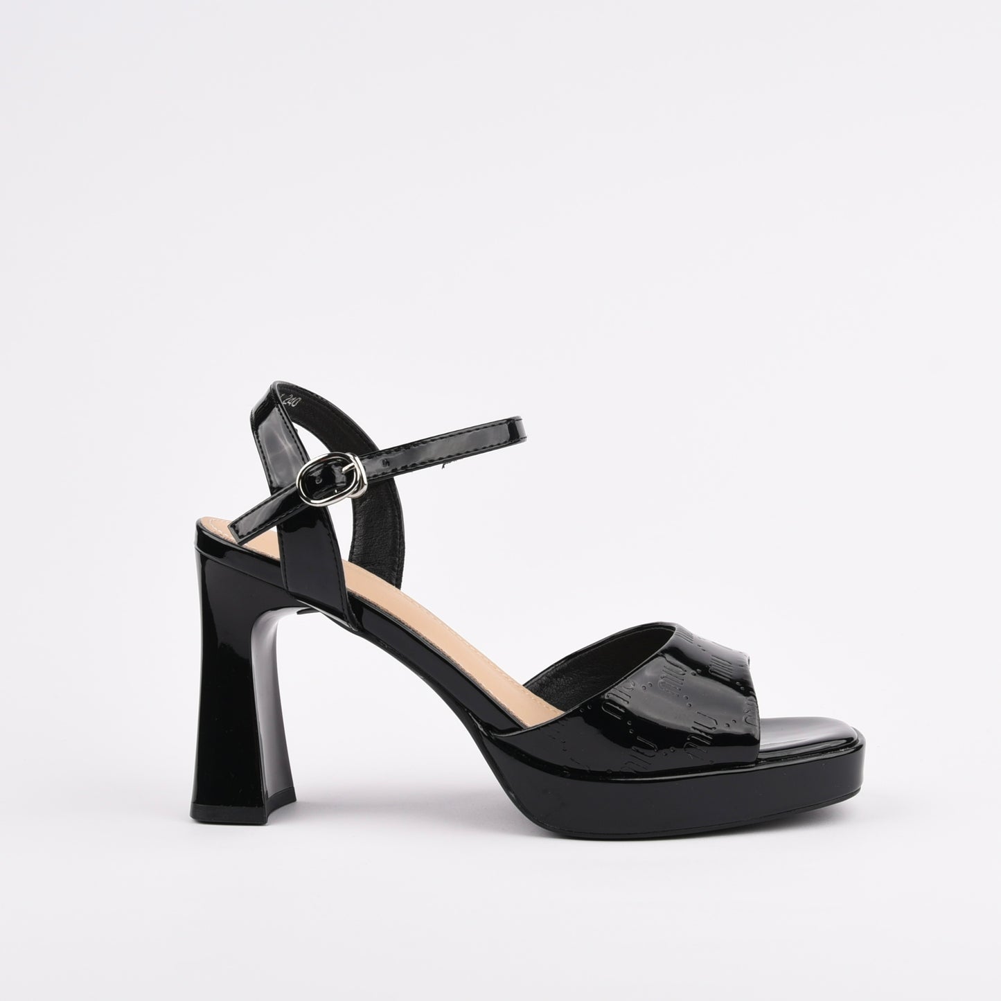 Shalapi Genuine Leather high Heel Classic sandals for women in Black