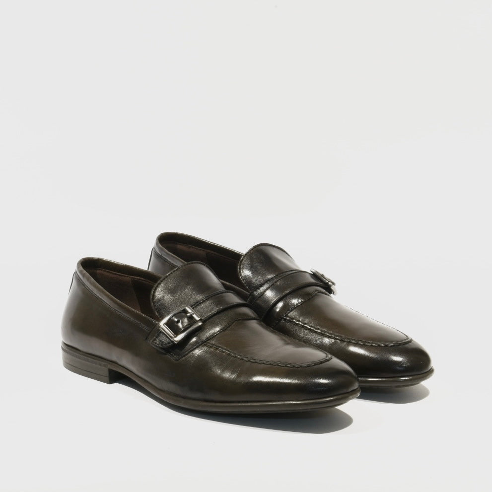 Shalapi Italian loafers for Men in Brwon