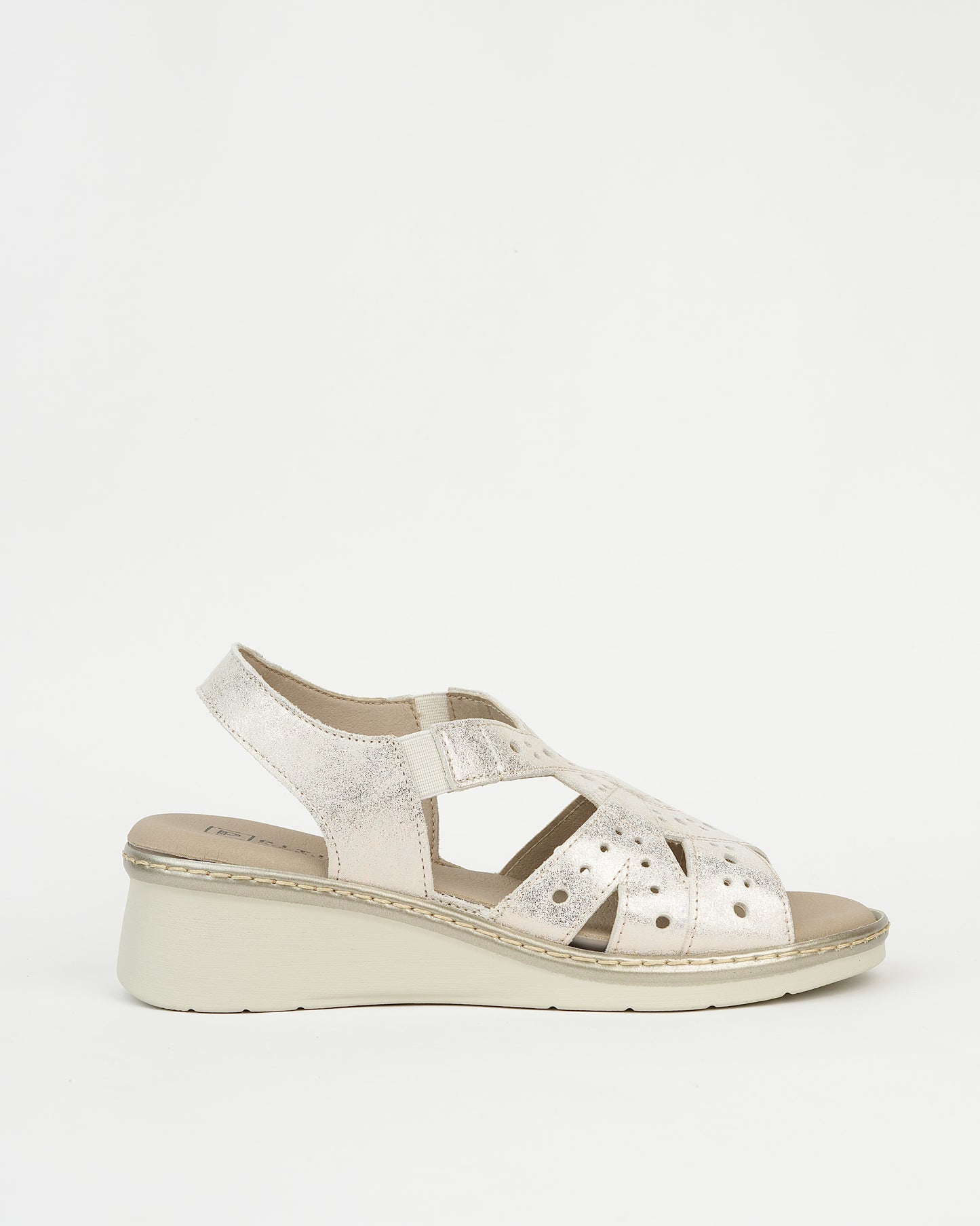 Pitillos spanish rocky mid heel comfort sandals for women in gold