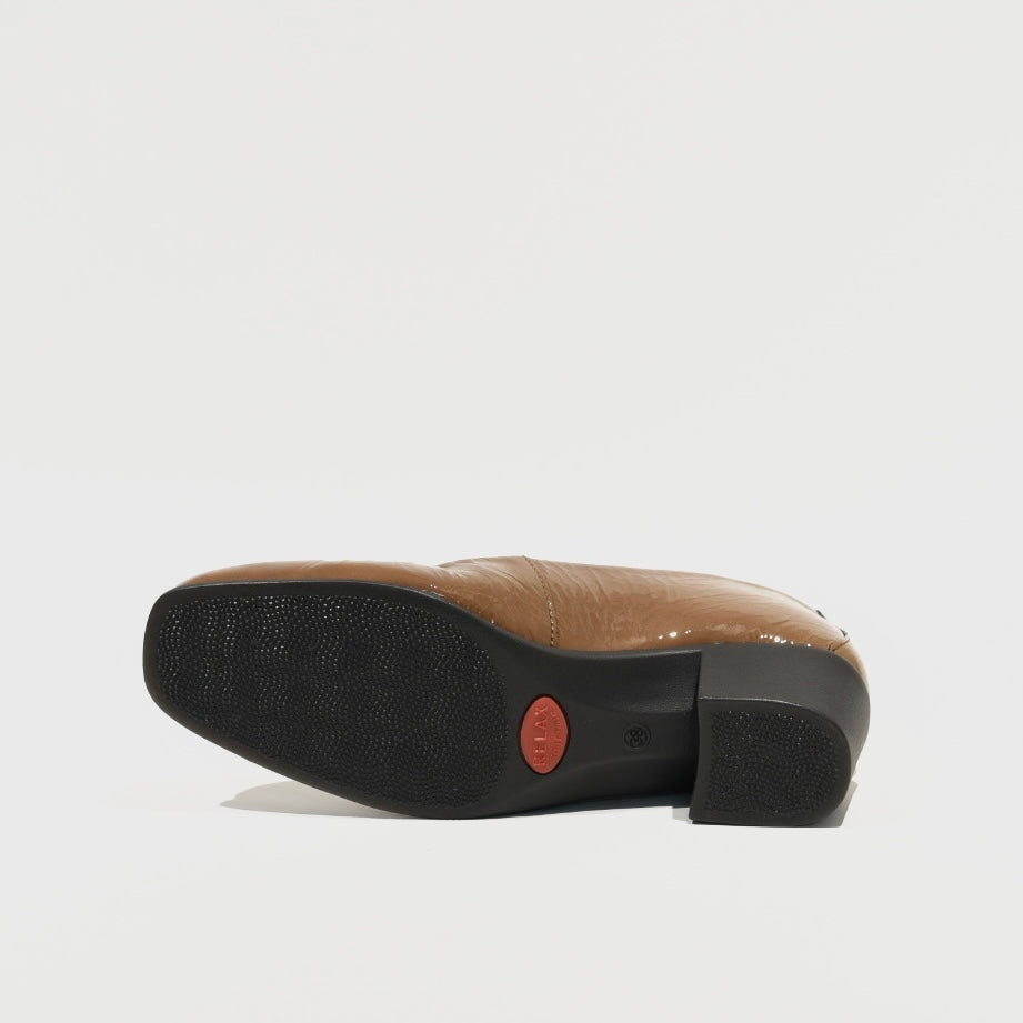 DFC Relax 100% Genuine Leather Greek Shoes in Camel for Women
