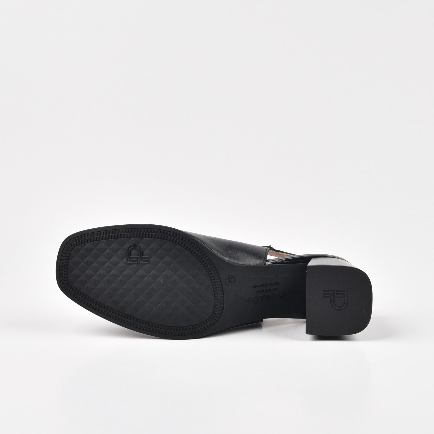 Pitillos Spanish High Heel Sandal for Women in Black.