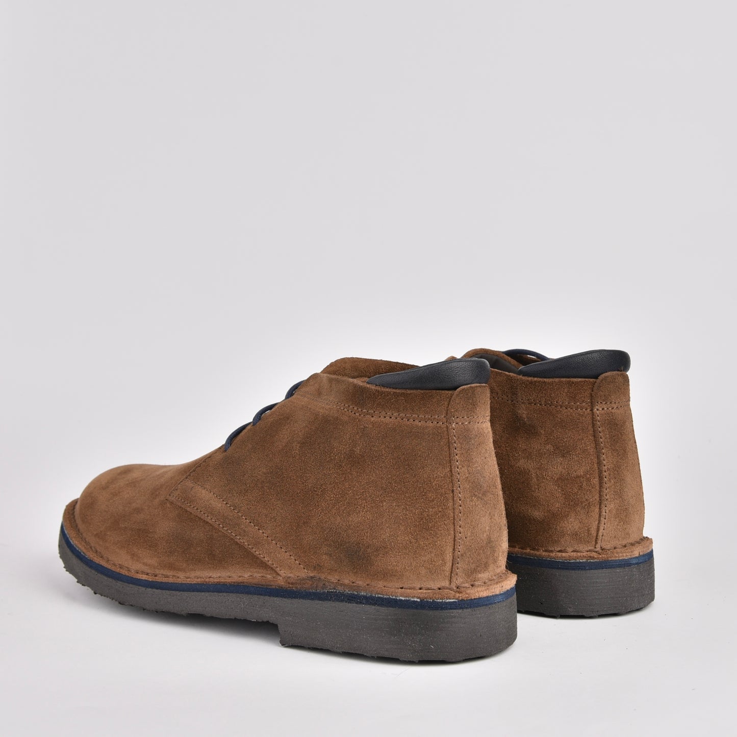 Kebo genuine leather Boots for men in suede Camel