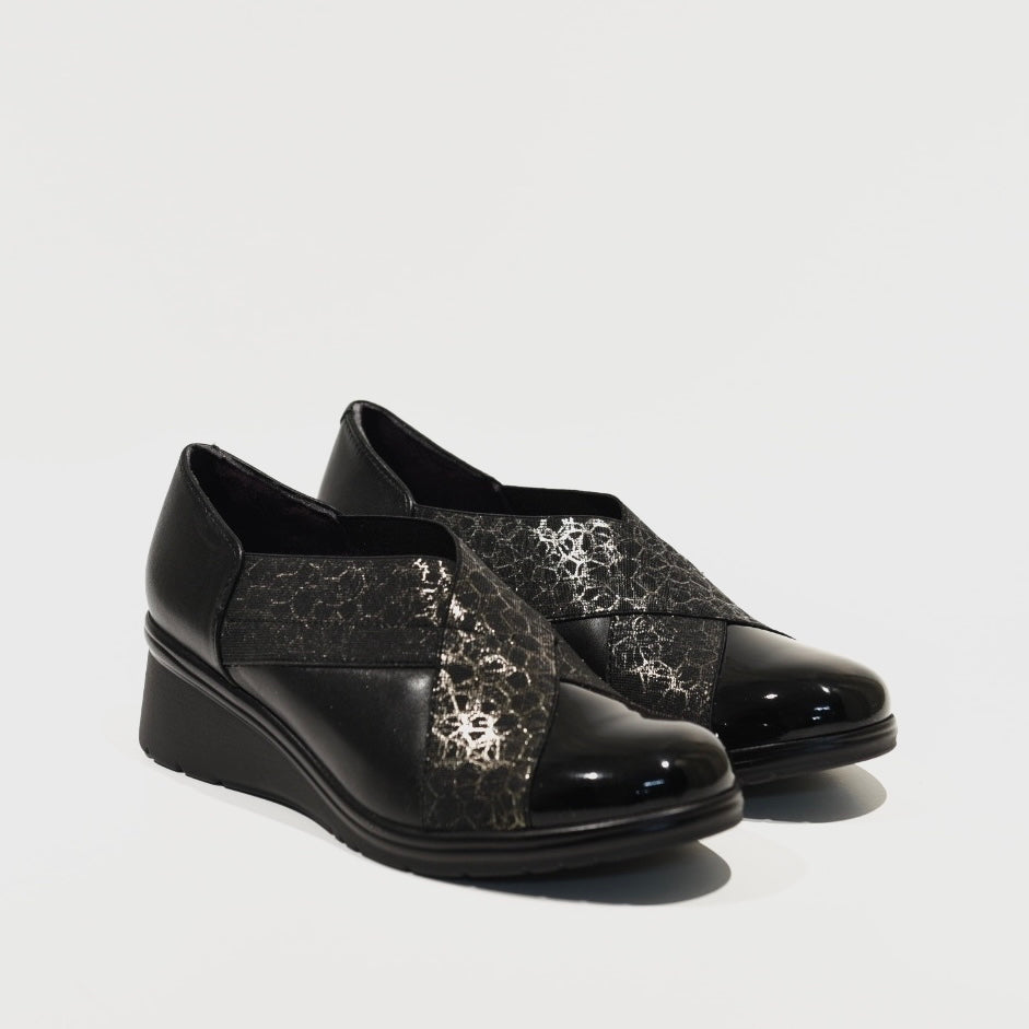 Pitillos 100% Genuine Leather Spanish Shoes in Black