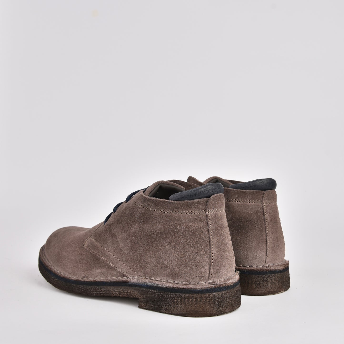 Kebo genuine leather Boots for men in suede Gray