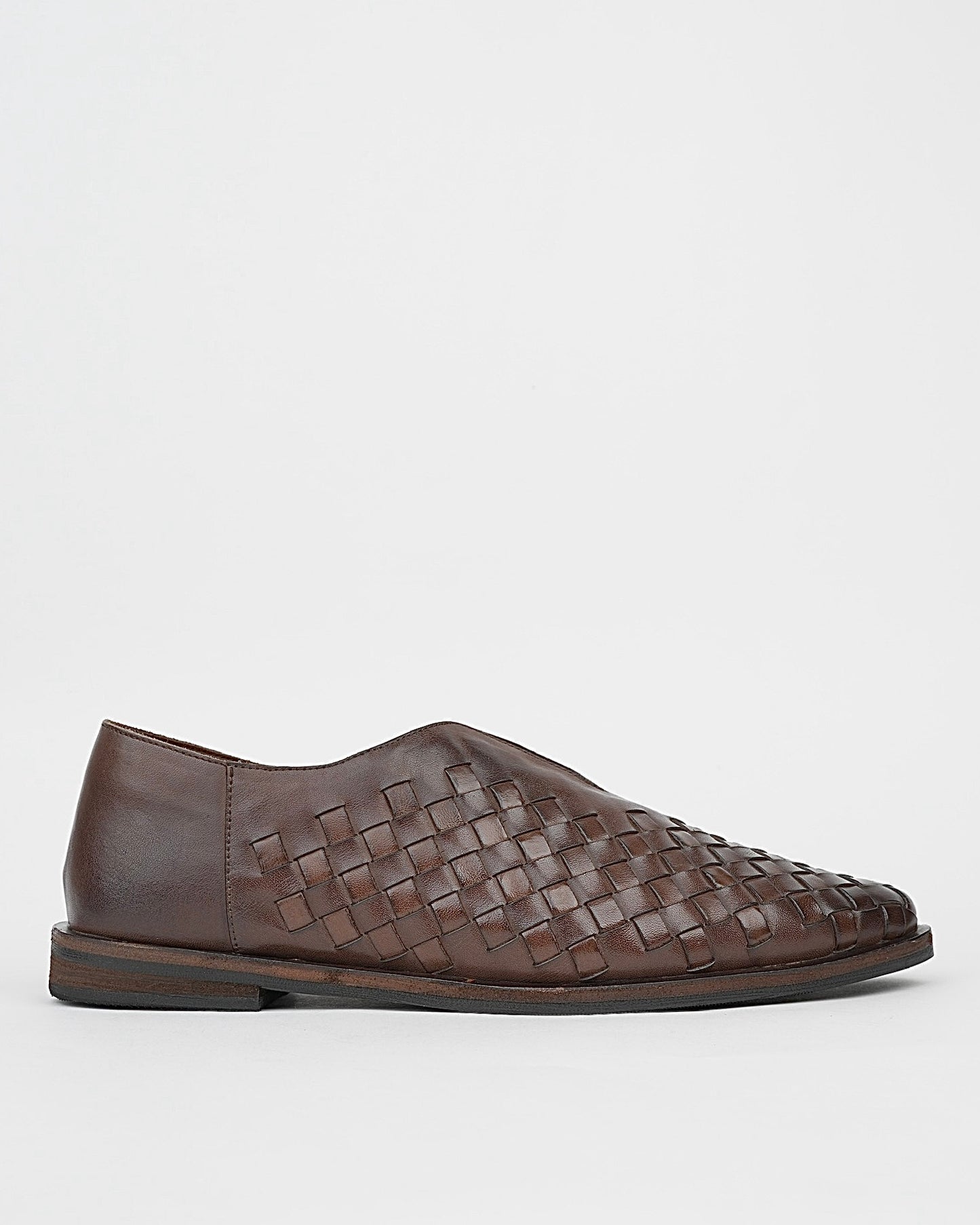 Shalapi loafers guanine leather for women in brown