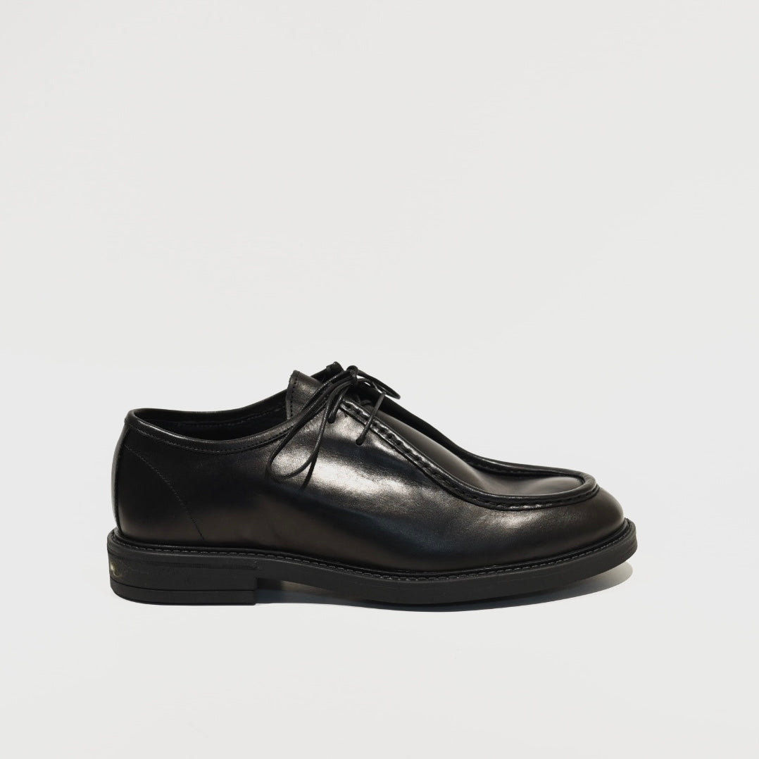 Shalapi Italian lace up shoes for men in black