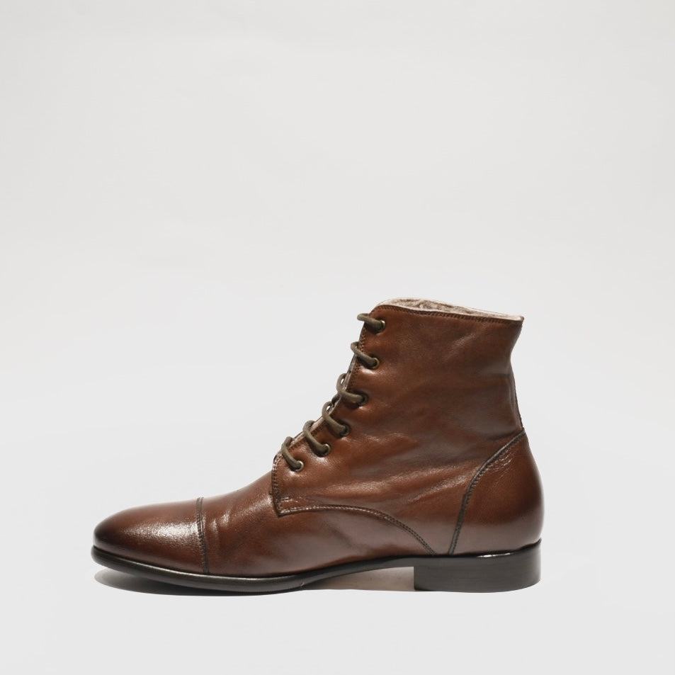 Shalapi Italian ankle boots with original Faru for men in black
