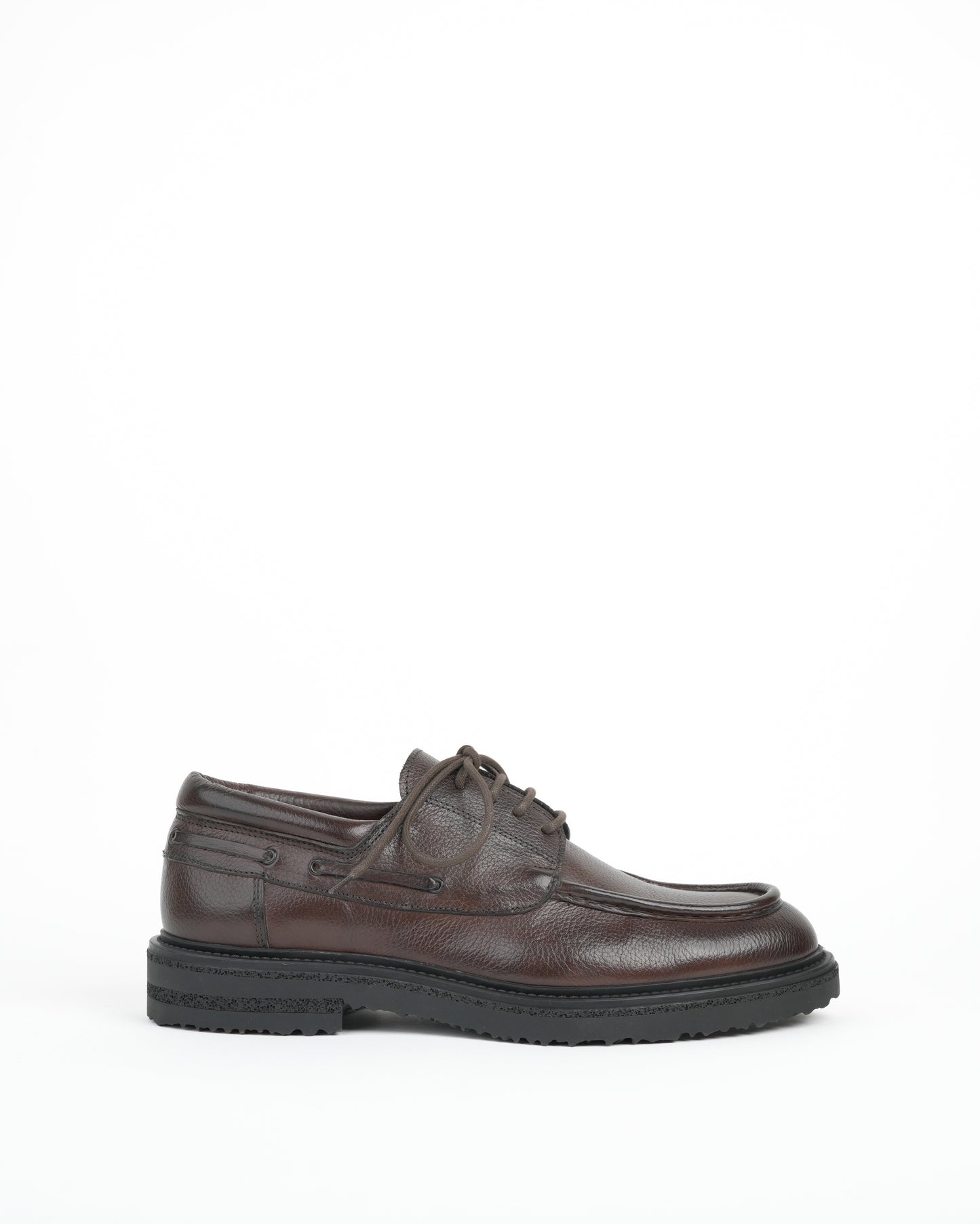 Shalapi shoes in grain leather for men in brown