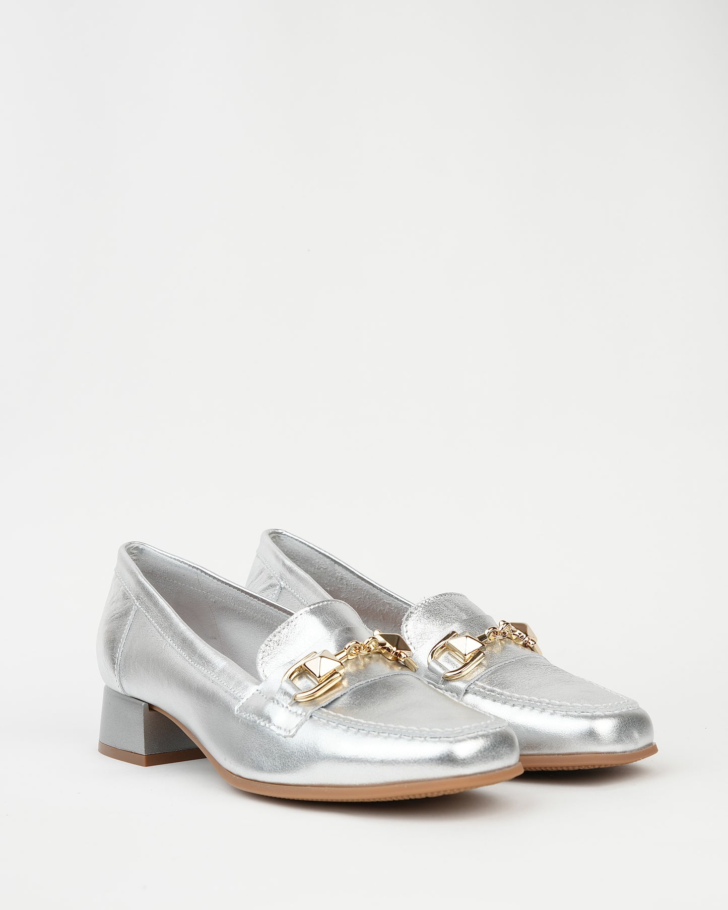 Pitillos spanish mid low shoes for women in silver