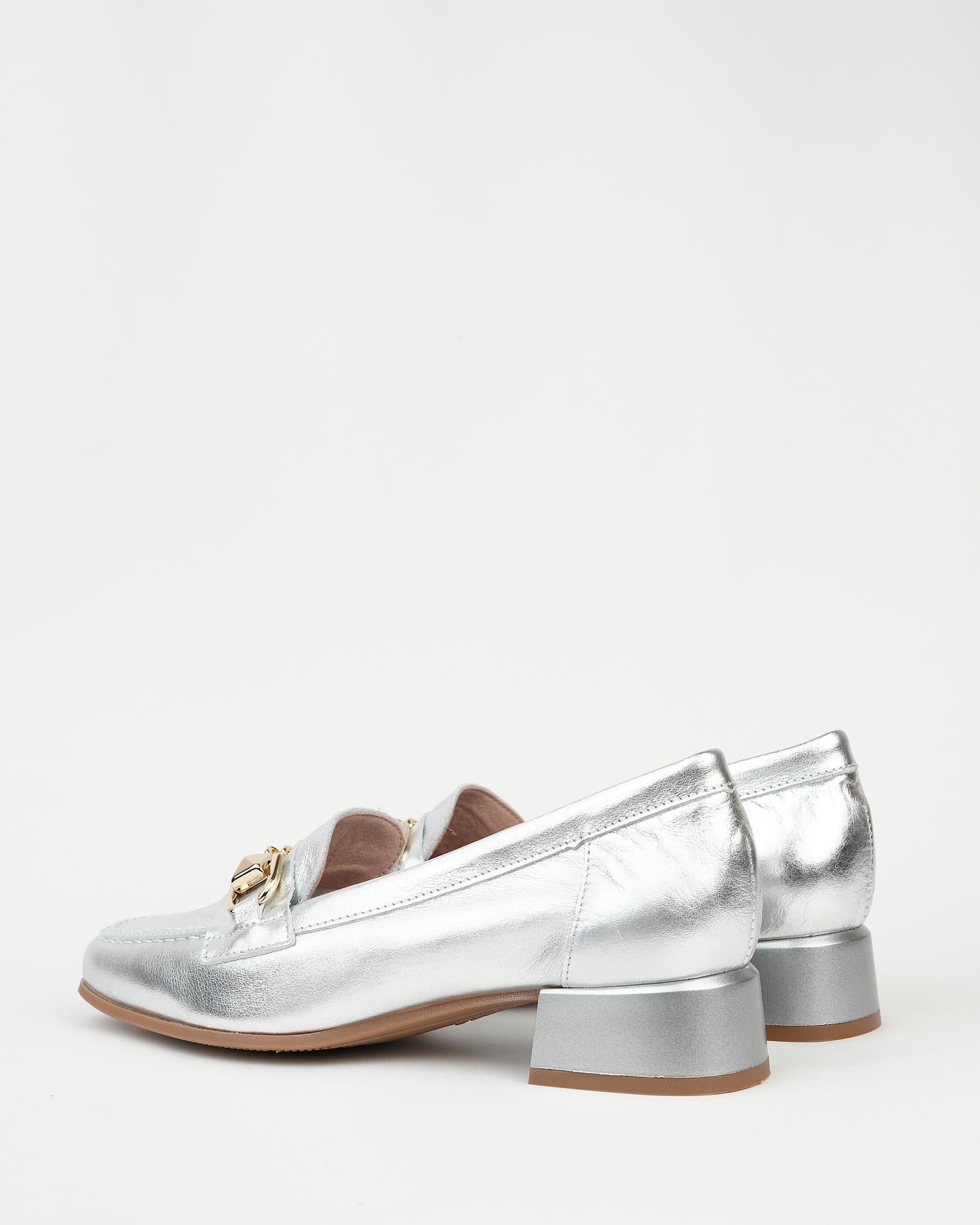 Pitillos spanish mid low shoes for women in silver