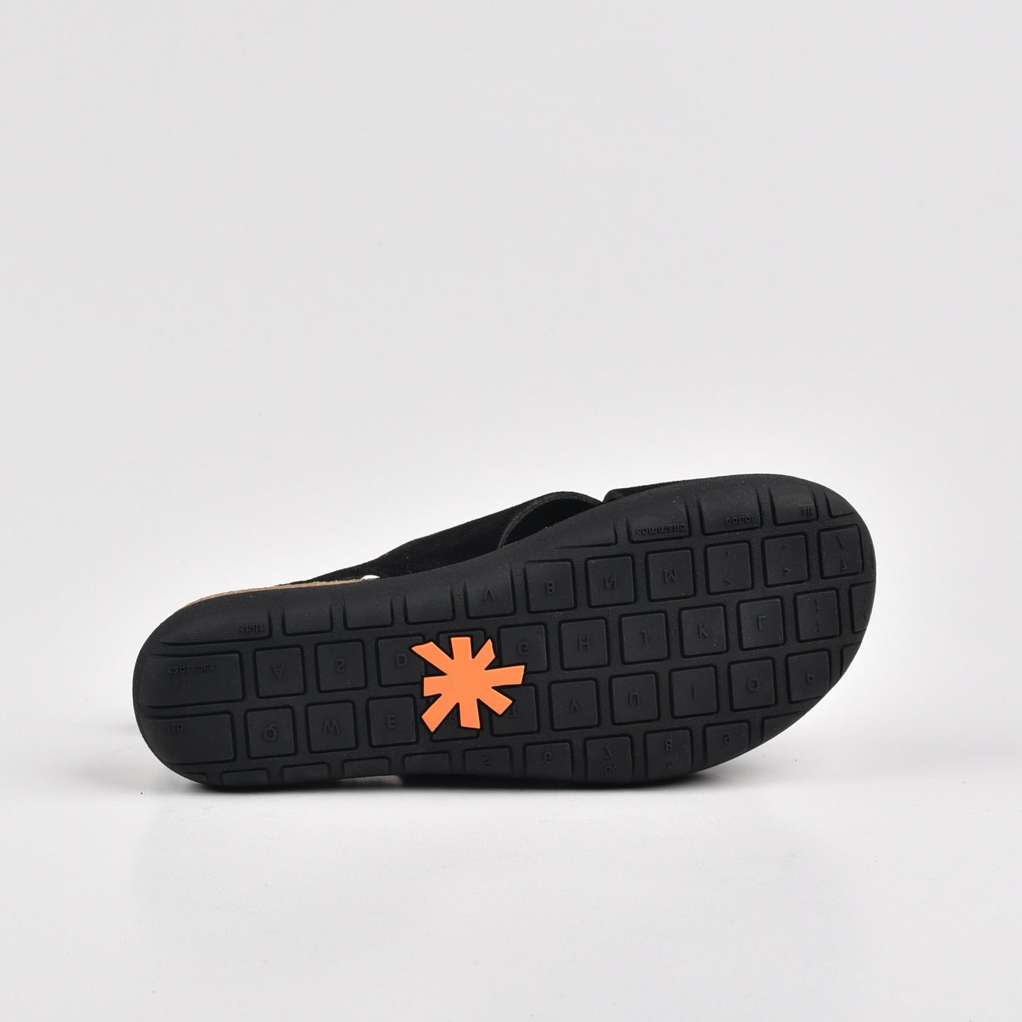 Art Spanish Strap Sandal for Women in Silk Black.