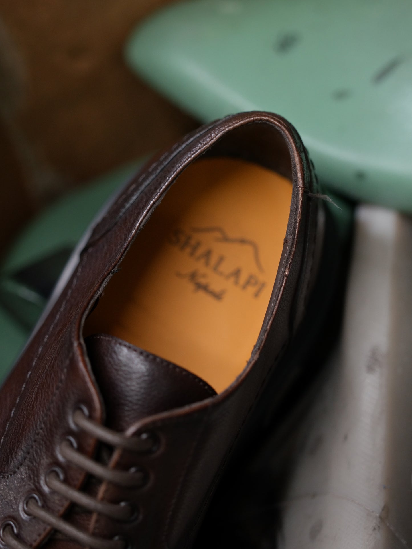 Shalapi Napoli shoes for men in buffalo brown