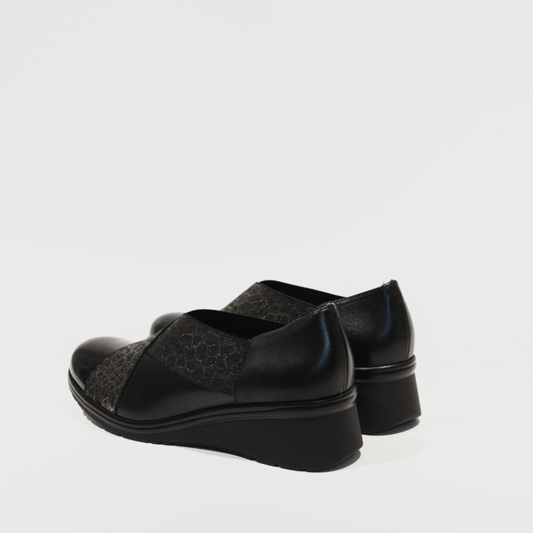 Pitillos 100% Genuine Leather Spanish Shoes in Black