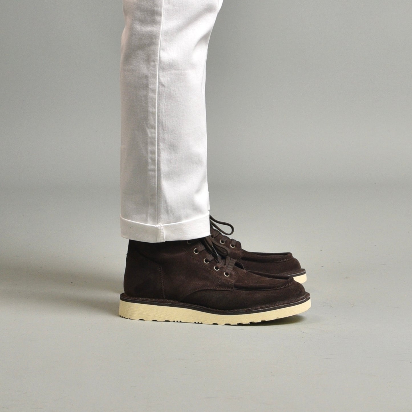 Kebo genuine leather Boots for men in suede brown