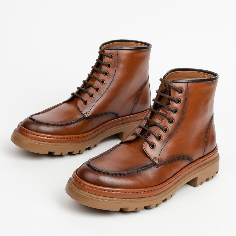 Calce spanish boots for men in Camel