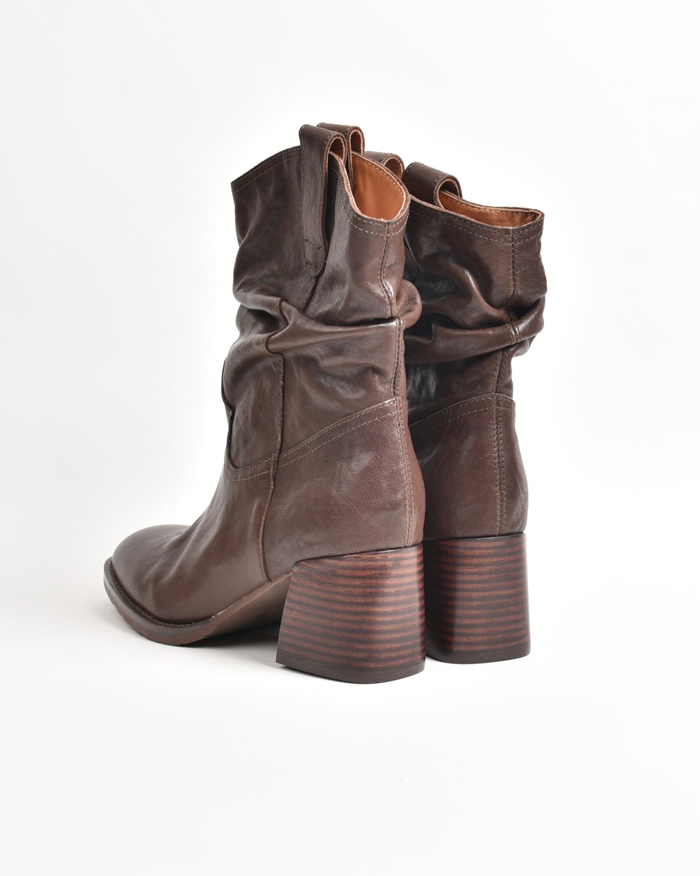 Shalapi mid ankle boots for women in brown