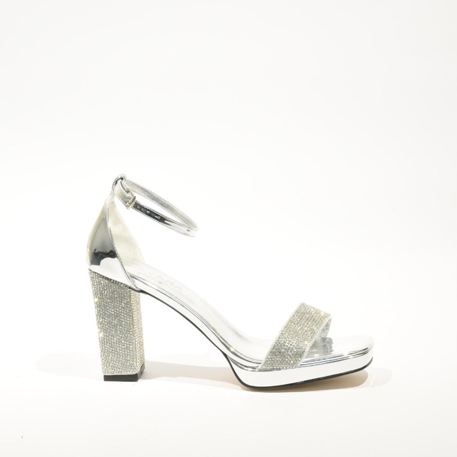 Turkish High heel Sandal for Women in Silver