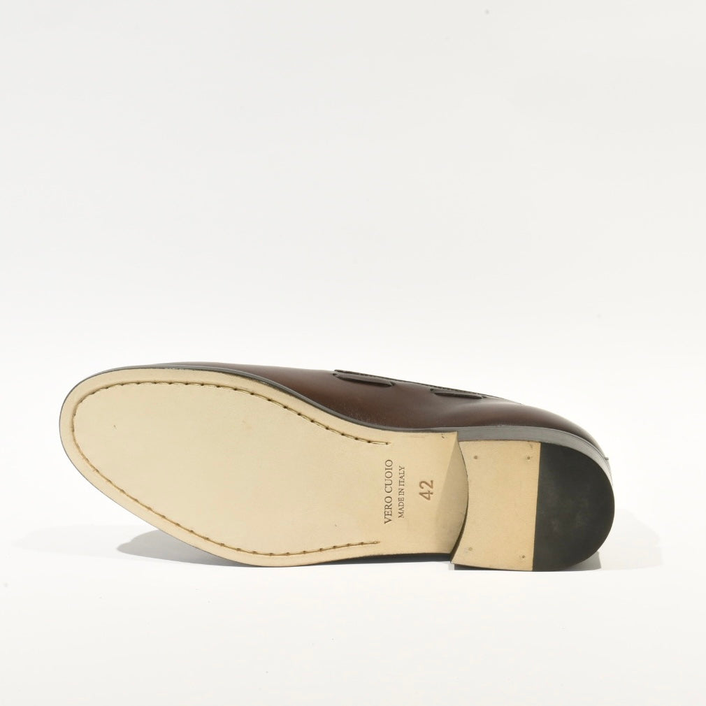 Italian Leather Dress Shoes for Men in Brown