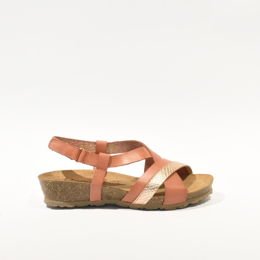 Spanish 100% Genuine Leather Sandal Slipper for Women in Brown