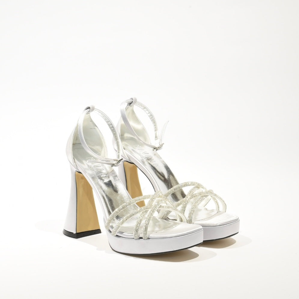 Turkish High heel Sandal for Women in Silver