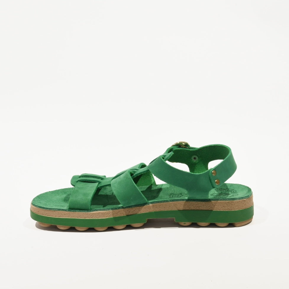 Fantasy sandals 100% Genuine Leather Greek Sandal for Women in Emerald Green