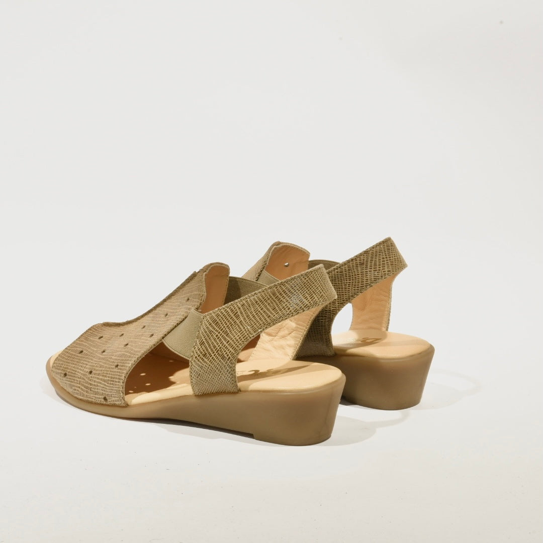 DFC Relax 100% Genuine Leather Greek Sandal for Women in Antique Camel