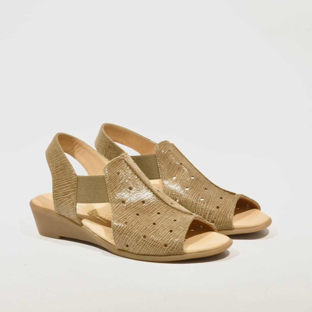 DFC Relax 100% Genuine Leather Greek Sandal for Women in Antique Camel