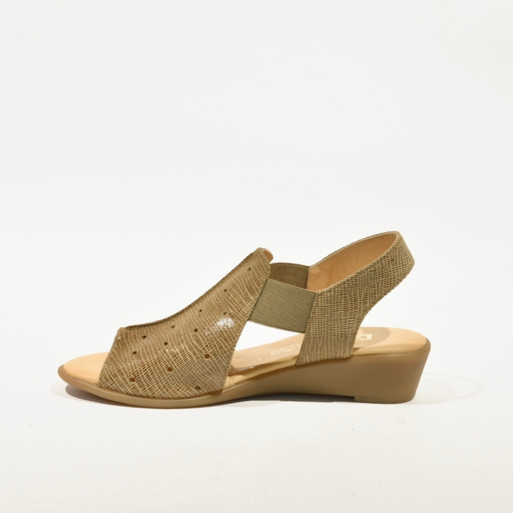 DFC Relax 100% Genuine Leather Greek Sandal for Women in Antique Camel