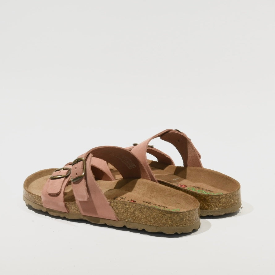 Spanish 100% Genuine Leather Slipper for Women in Soft Pink