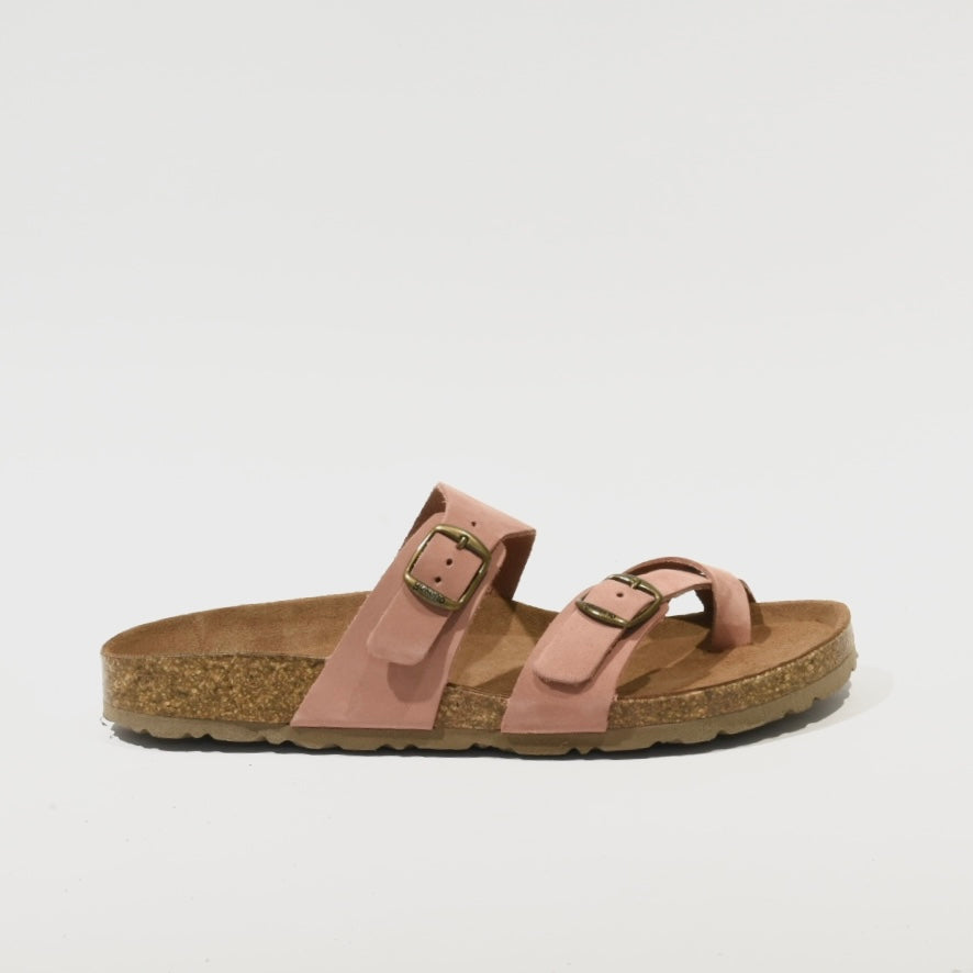 Spanish 100% Genuine Leather Slipper for Women in Soft Pink