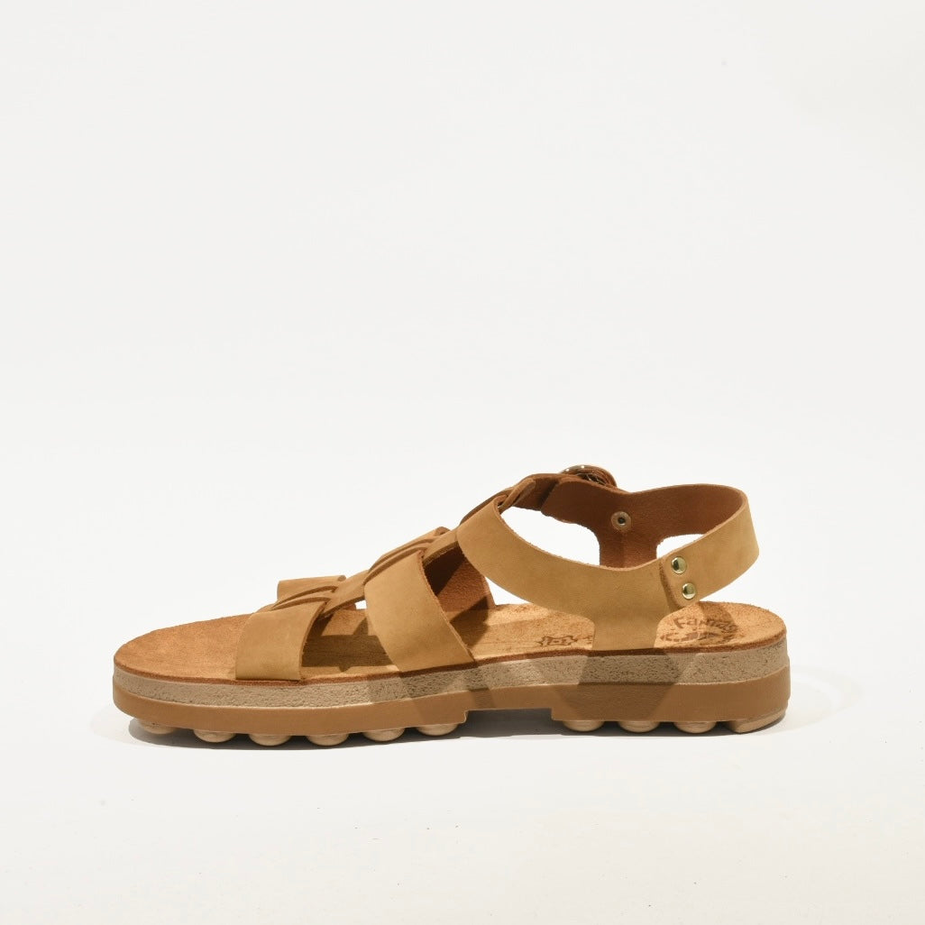 Fantasy sandals 100% Genuine Leather Greek Sandal for Women in Camel