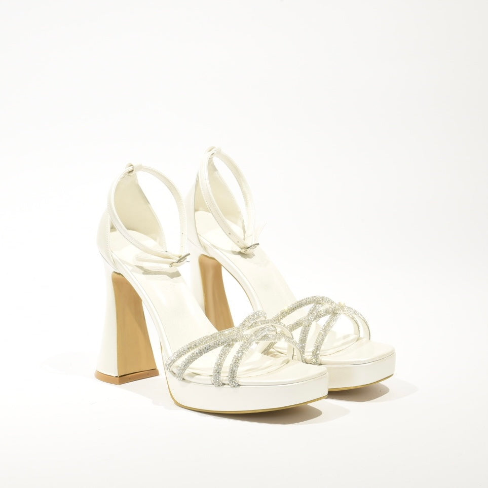 Turkish High heel Sandal for Women in White