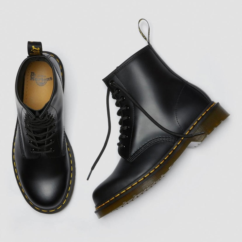 Dr.Martens ankle boots for women in shiny black
