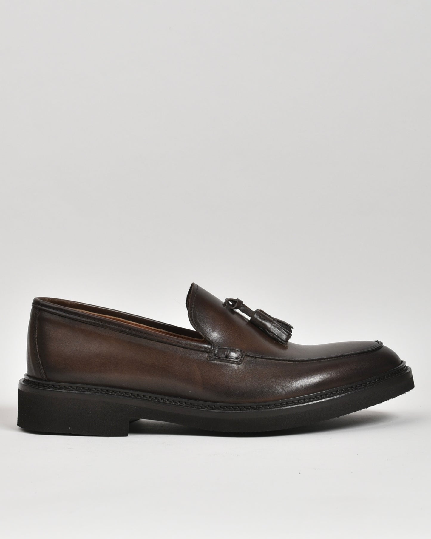 SHALAPI Italian loafers for men in brown