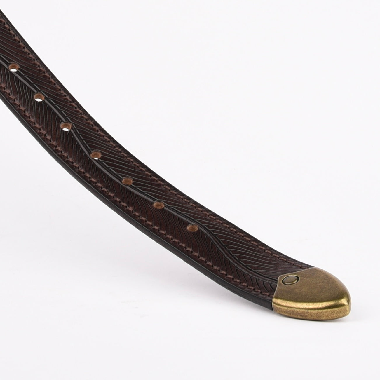 Genuine leather belts for men in brown