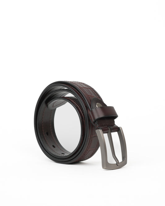 Shalapi Genuine leather belts for men in brown