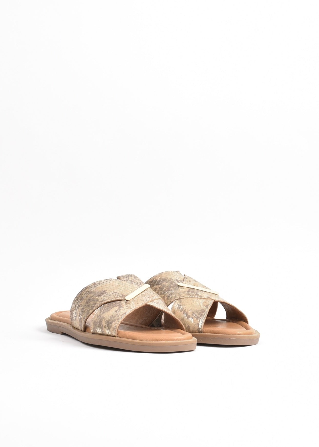 SHALAPI NAPOLI slippers for women in gold