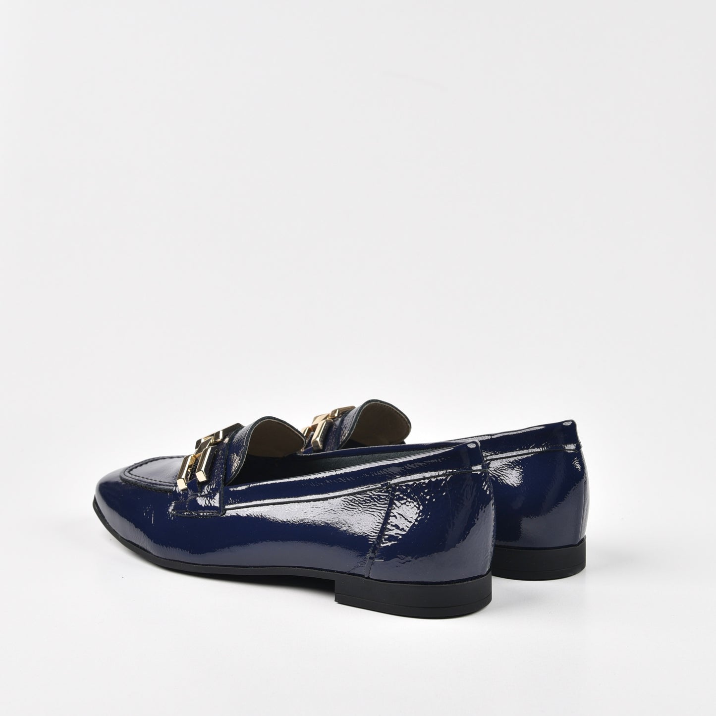 Pitillos Spanish Classic loafers for Women in Navy Blue.