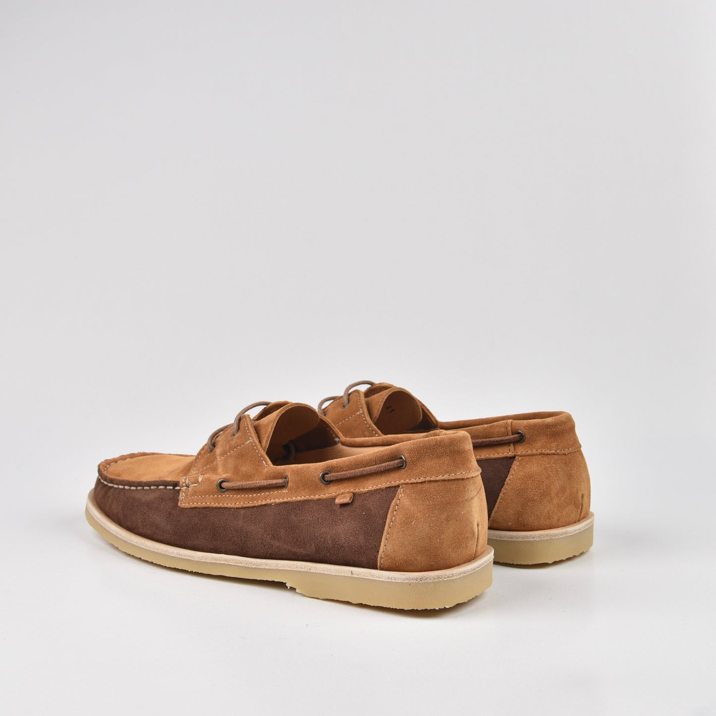 Art Spanish Loafers for Men in Chocolate suede camel.