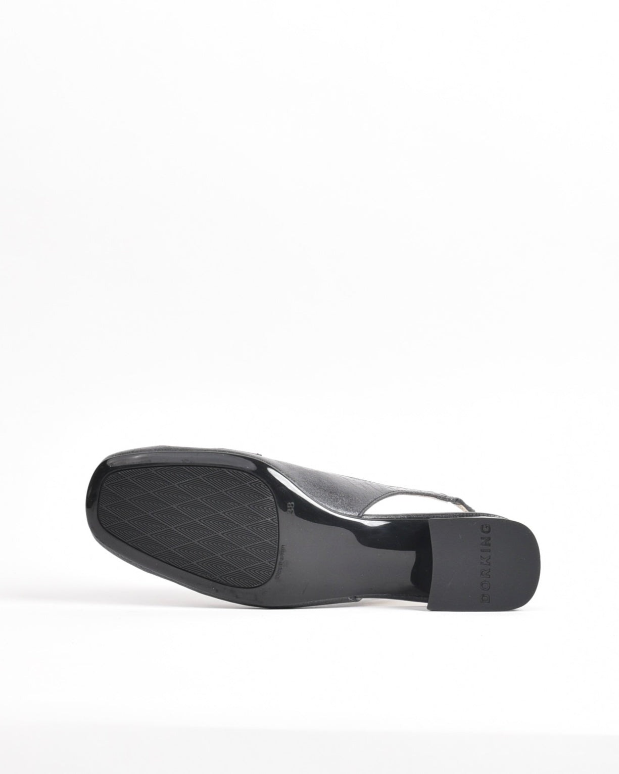 Dorking Fluchos Classic Comfortable Medium heel Sandal for women in Black.