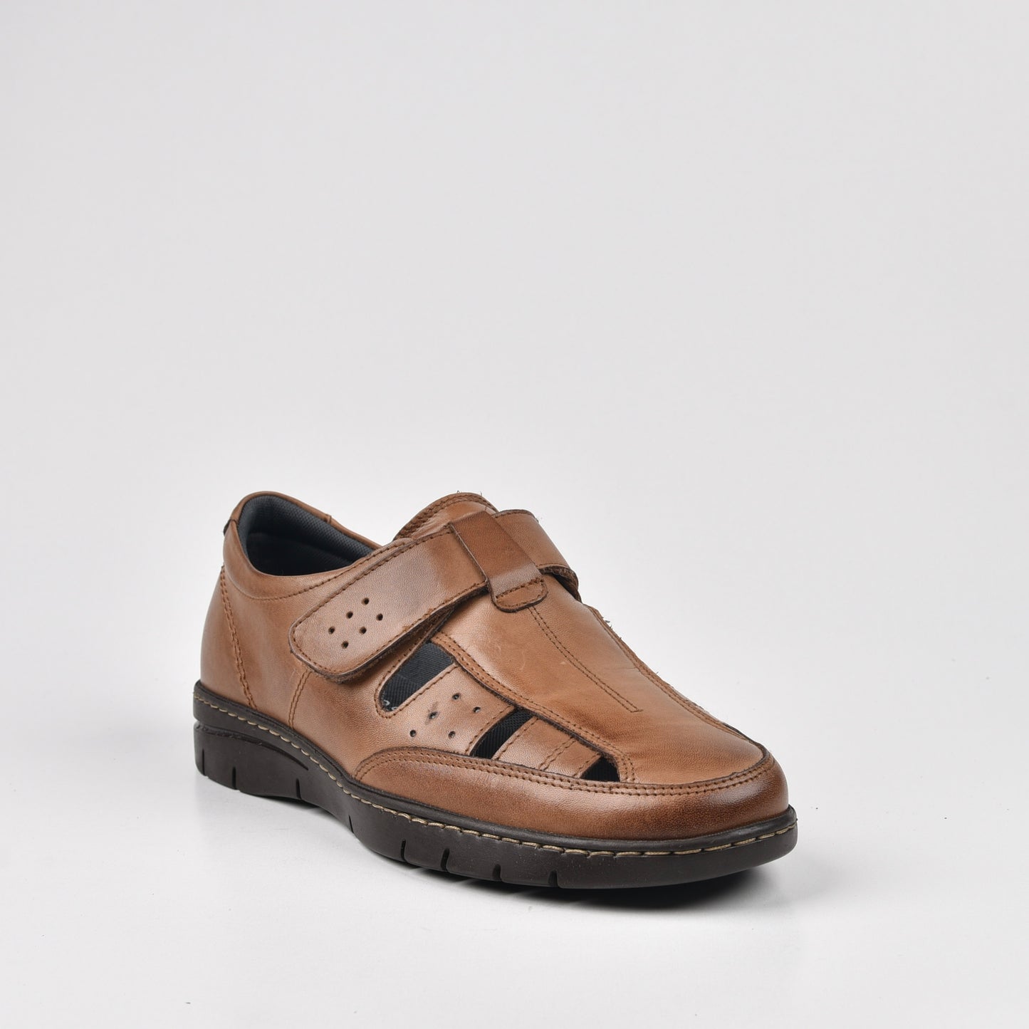 Pitillos Spanish sandals for men in Camel